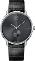 Calvin Klein Watch Accent Dress Watch Black Silver