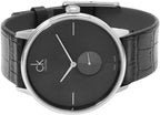 Calvin Klein Watch Accent Dress Watch Black Silver