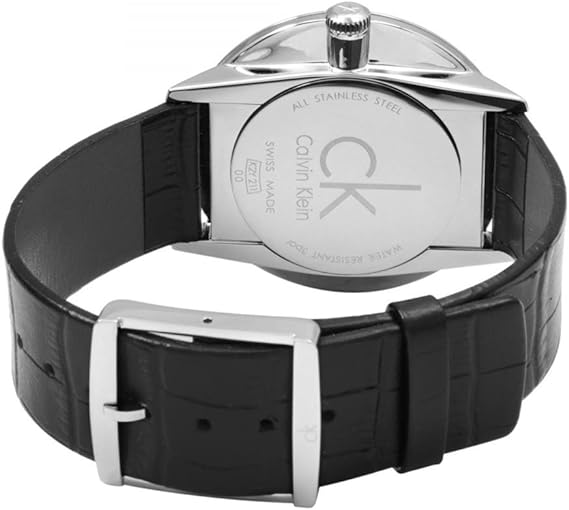 Calvin Klein Watch Accent Dress Watch Black Silver
