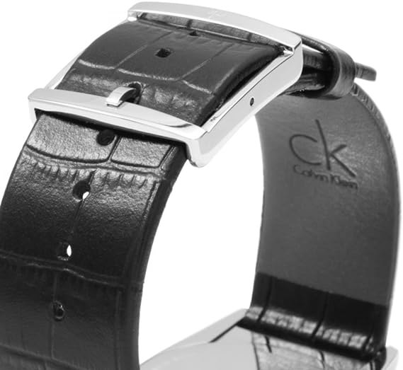 Calvin Klein Watch Accent Dress Watch Black Silver