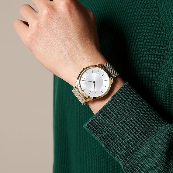Calvin Klein Minimal Dress Watch Gold