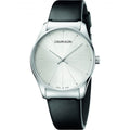 Calvin Klein Watch Classic 38MM Silver Black Leather