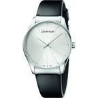 Calvin Klein Watch Classic 38MM Silver Black Leather