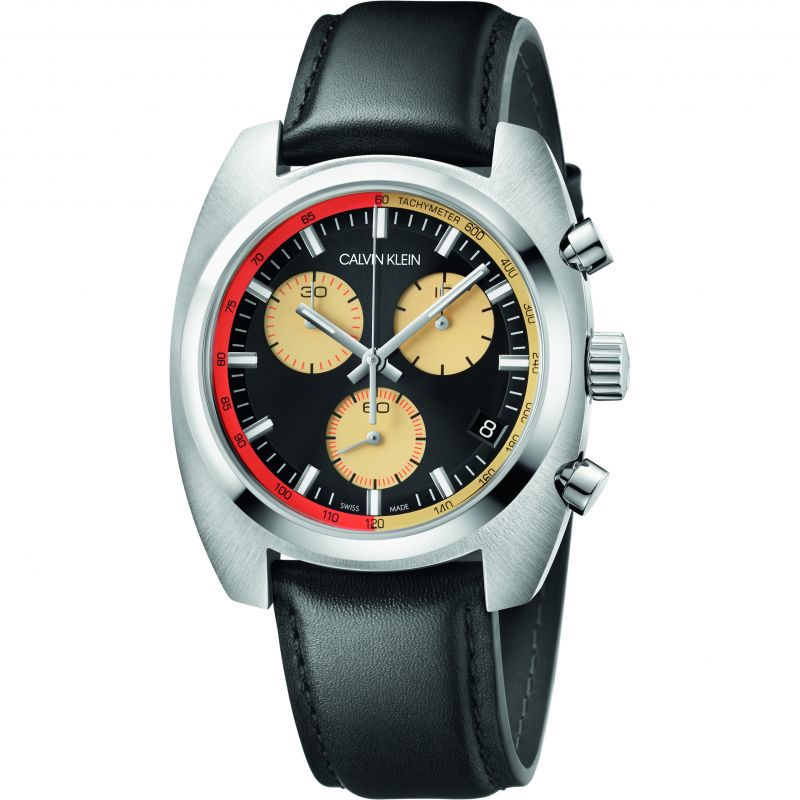 Calvin Klein Men's Watch Achieve Chronograph Black