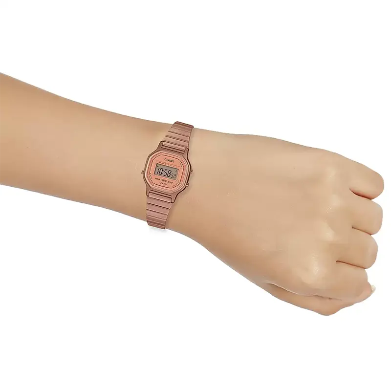 Casio Vintage Unisex Rose Gold Digital Watch