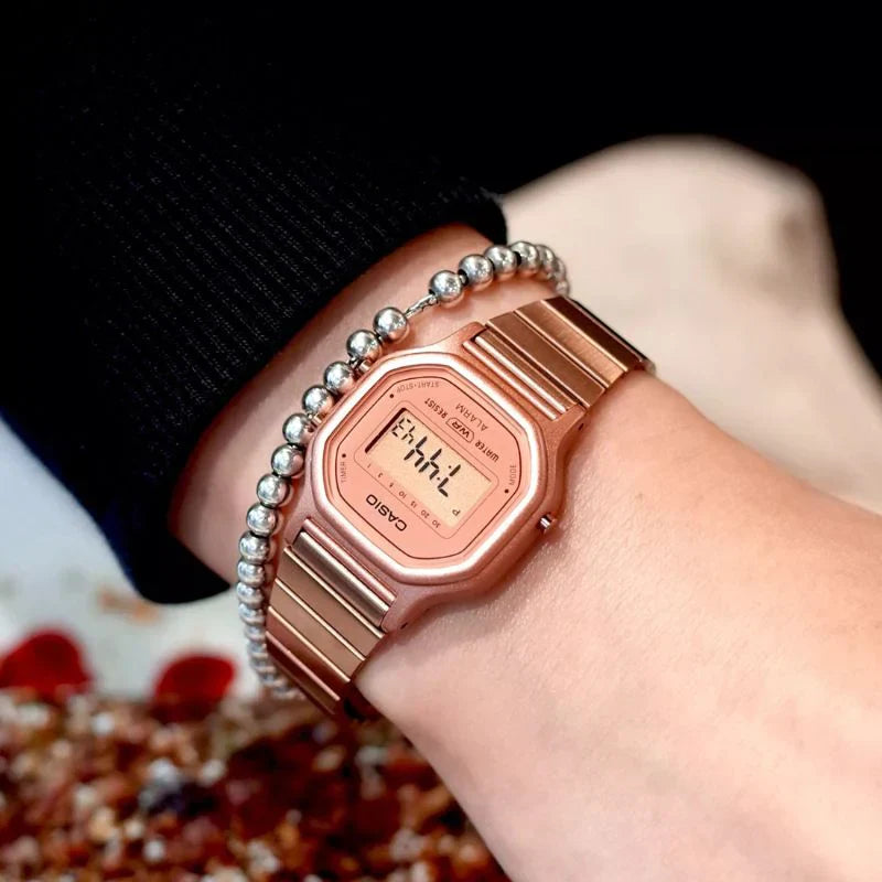 Casio Vintage Unisex Rose Gold Digital Watch