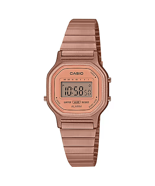 Casio Vintage Unisex Rose Gold Digital Watch