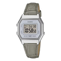 Casio Vintage Classic Ladies' Grey Leather Digital Watch