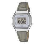 Casio Vintage Classic Ladies' Grey Leather Digital Watch