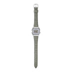 Casio Vintage Classic Ladies' Grey Leather Digital Watch