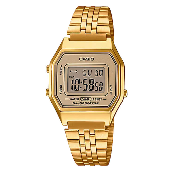 Casio Watch Digital Vintage Gold