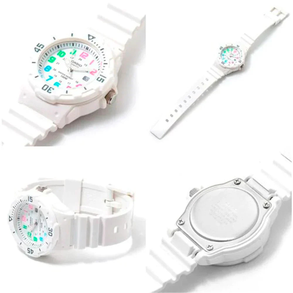 Casio Women's Watch Analogue White Multicolours