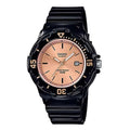 Casio Women's Watch Analogue Black Rose Gold