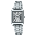 Casio Ladies' Rectangular Silver Watch