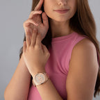 Michael Kors Ladies Watch Janelle 42mm Rose Gold