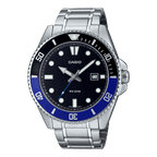 Casio Men's Standard Blue Black Diver Watch