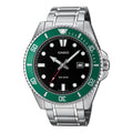 Casio Men's Watch Standard Green Black Bracelet