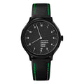 Mondaine Watch Helvetica No1 Black Green