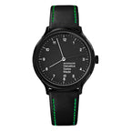 Mondaine Watch Helvetica No1 Black Green