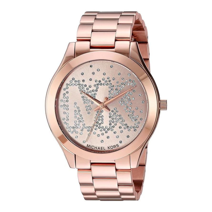 Michael Kors Ladies Watch Slim Runway 42mm Rose Gold