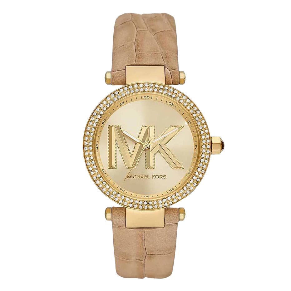 Michael Kors Ladies Watch Parker 39mm Gold Brown