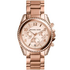 Michael Kors Ladies Watch 39mm Rose Gold Blair Chronograph