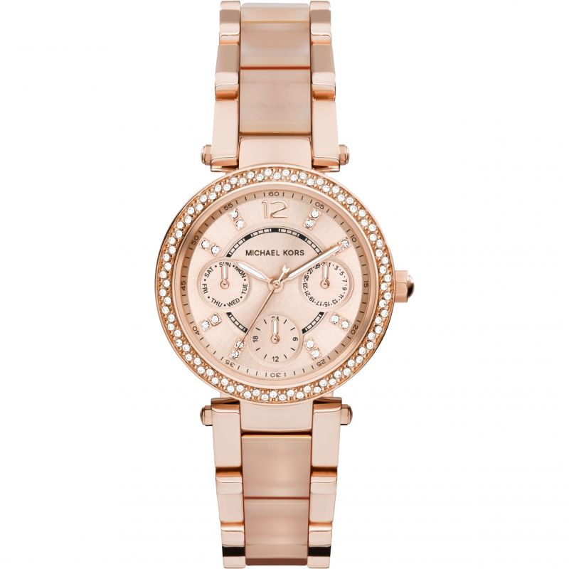 Michael Kors Watch Ladies Mini Parker 33mm Rose Gold