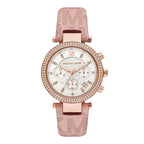 Michael Kors Ladies Watch Parker Chronograph 39mm White Pink
