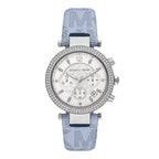 Michael Kors Ladies Watch Parker Chronograph 39mm White Blue