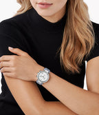 Michael Kors Ladies Watch Parker Chronograph 39mm White Blue