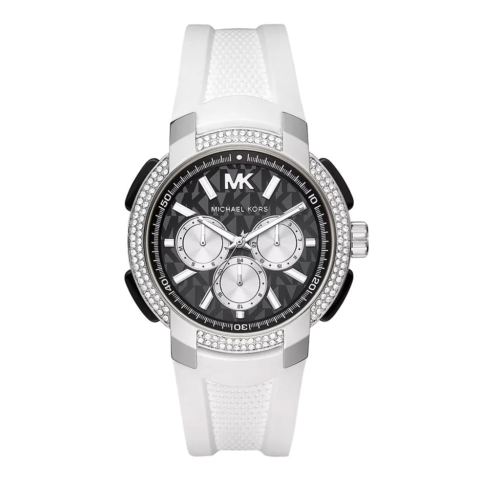 Michael Kors Ladies Watch Sidney Multifunction 42mm Black White