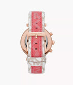 Michael Kors Ladies Watch Parker Chronograph 39mm White Rose Gold