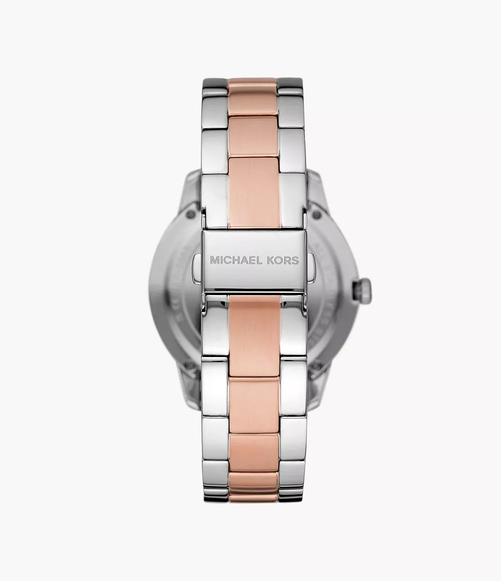 Michael Kors Ladies Watch Runway 40mm Black Rose Gold