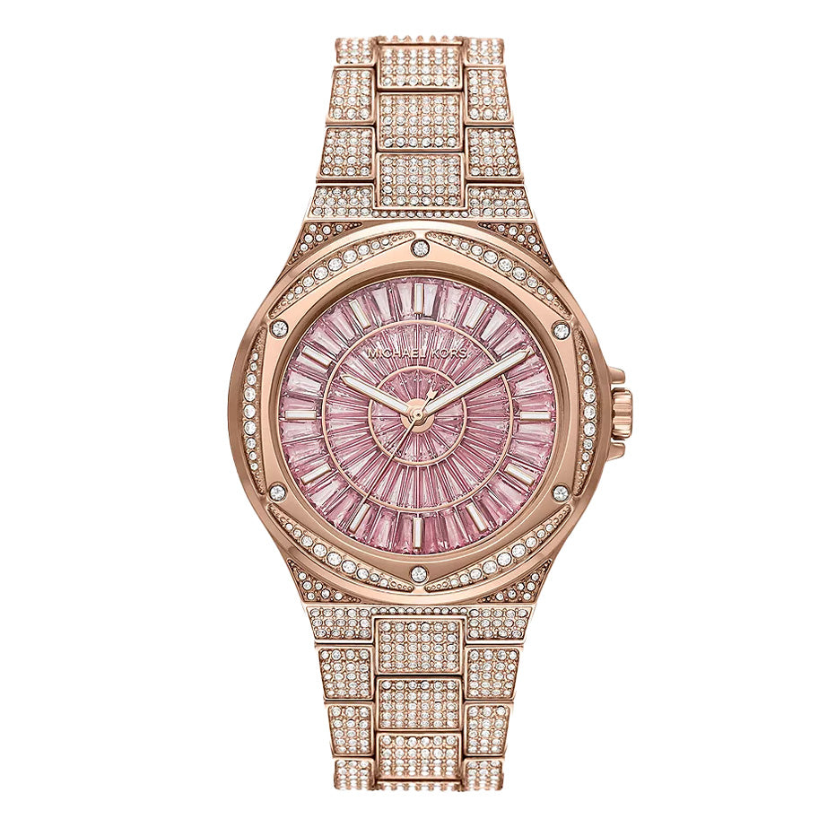 Michael Kors Ladies Watch Lennox 41mm Rose Gold