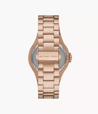 Michael Kors Ladies Watch Lennox 41mm Rose Gold