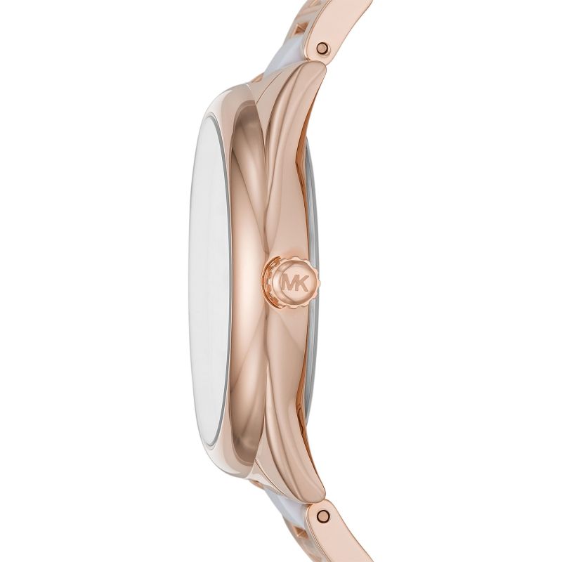 Michael Kors Ladies Watch Janelle 42mm Rose Gold White