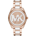 Michael Kors Ladies Watch Janelle 42mm Rose Gold White