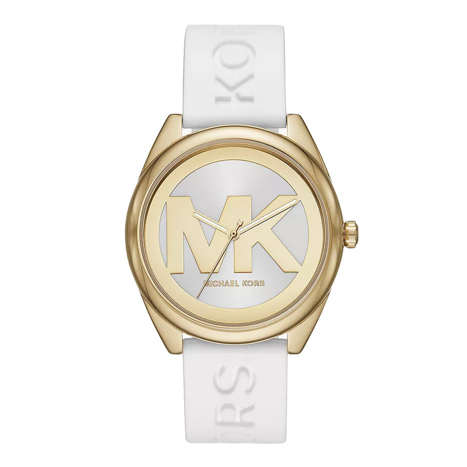 Michael Kors Ladies Watch Janelle 42mm White Gold