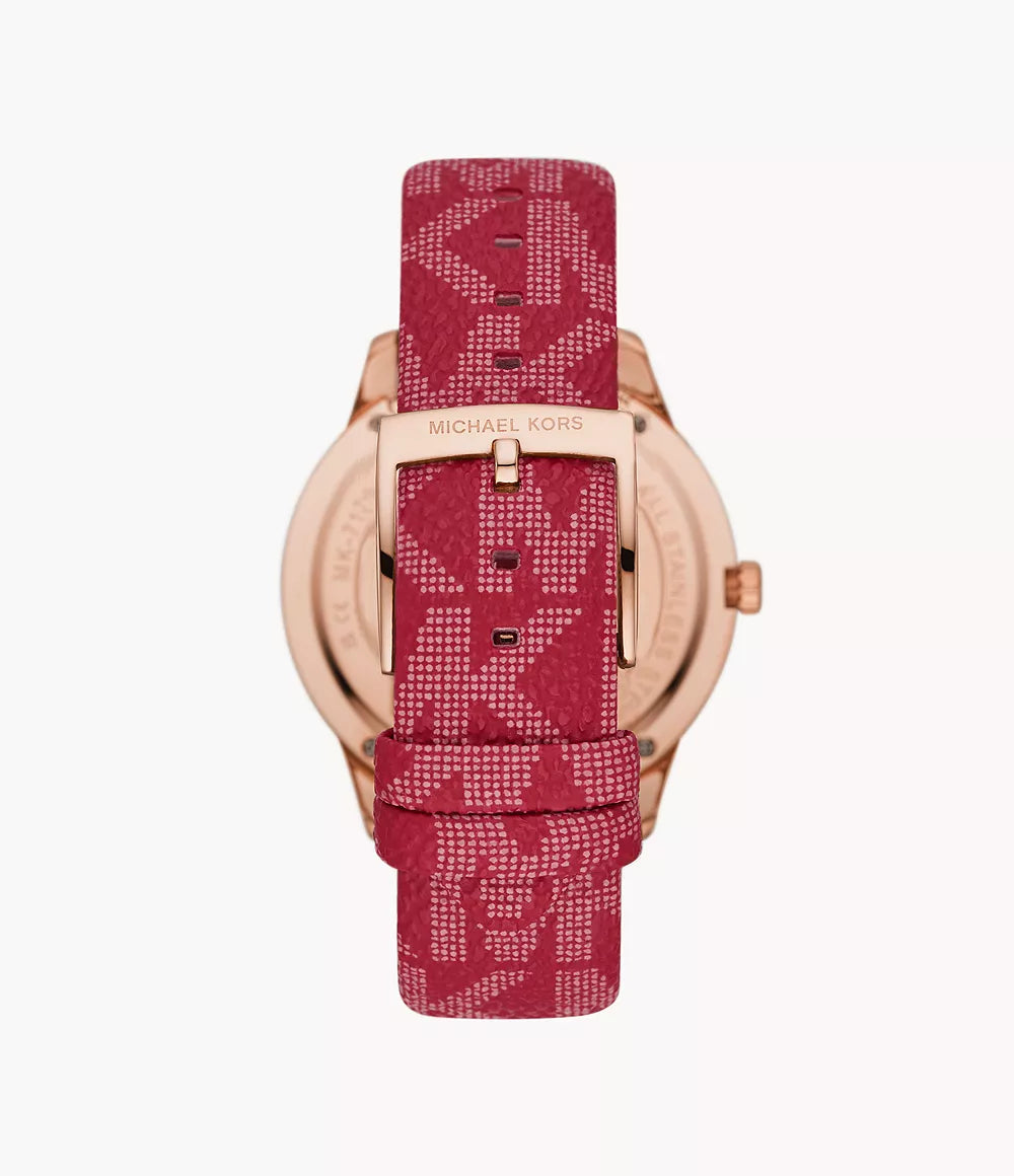 Michael Kors Ladies Watch Runway 40mm Red
