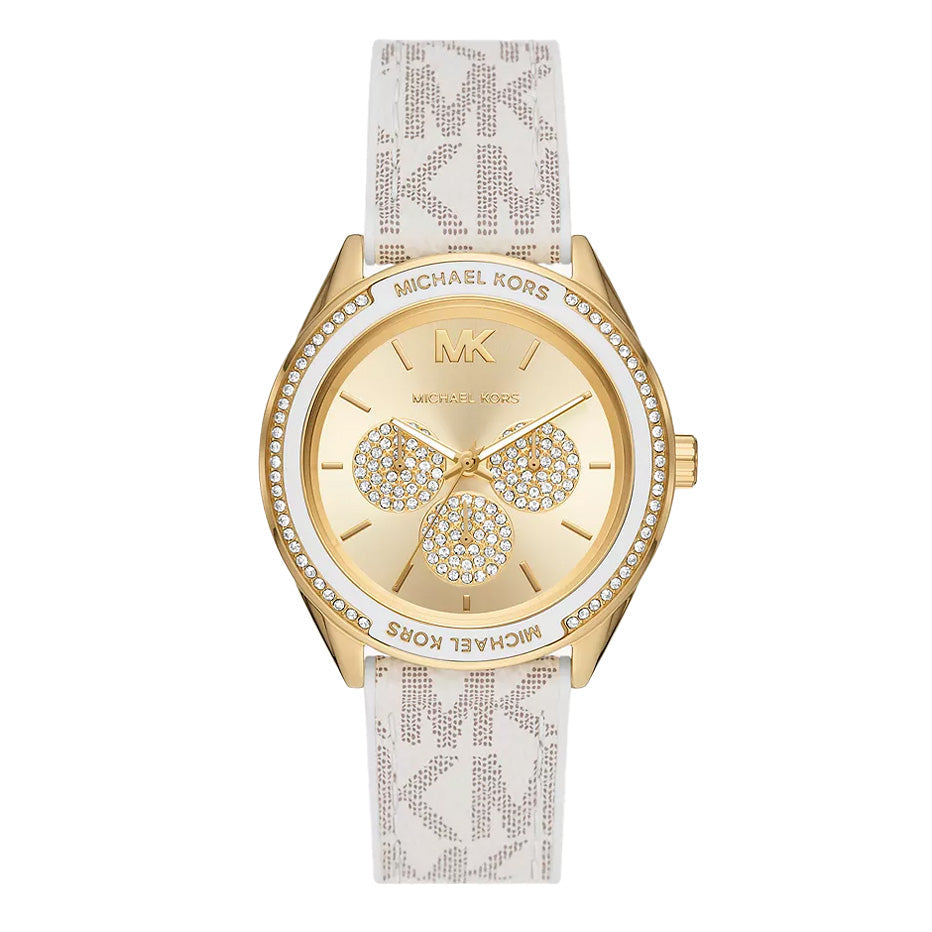 Michael Kors Ladies Watch Jessa 40mm Gold White