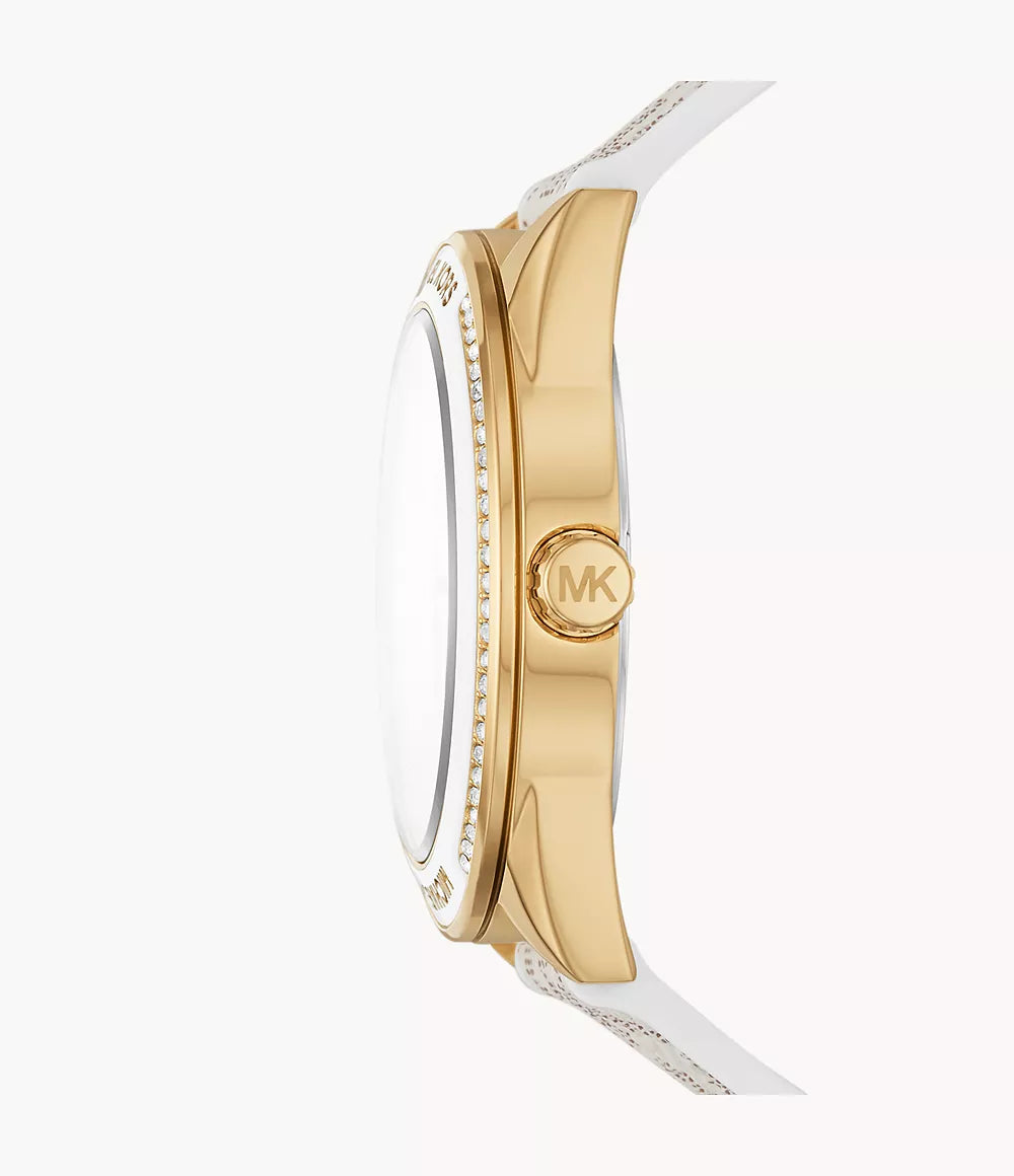 Michael Kors Ladies Watch Jessa 40mm Gold White