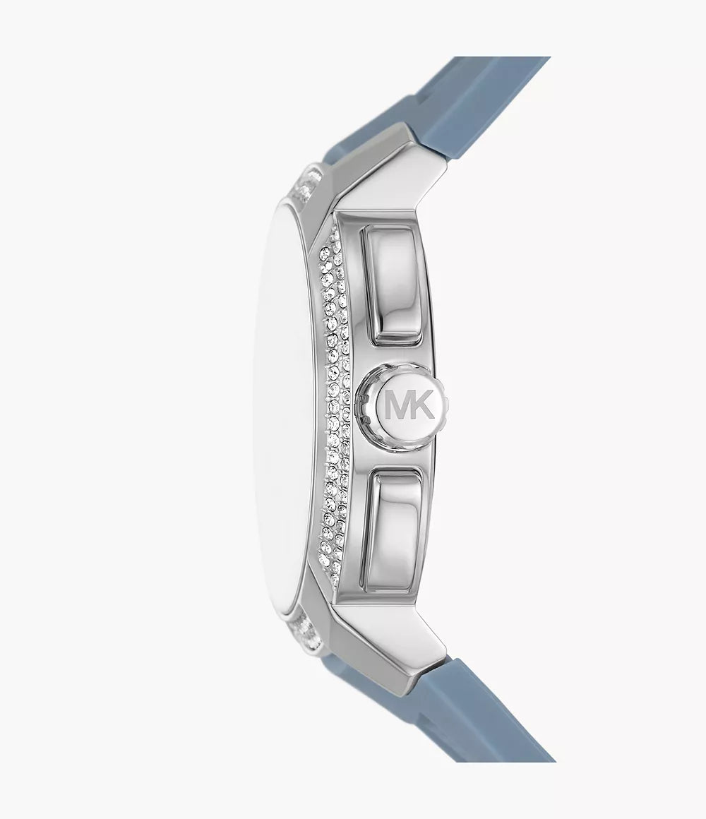 Michael Kors Ladies Watch Sidney Multifunction 42mm White Blue