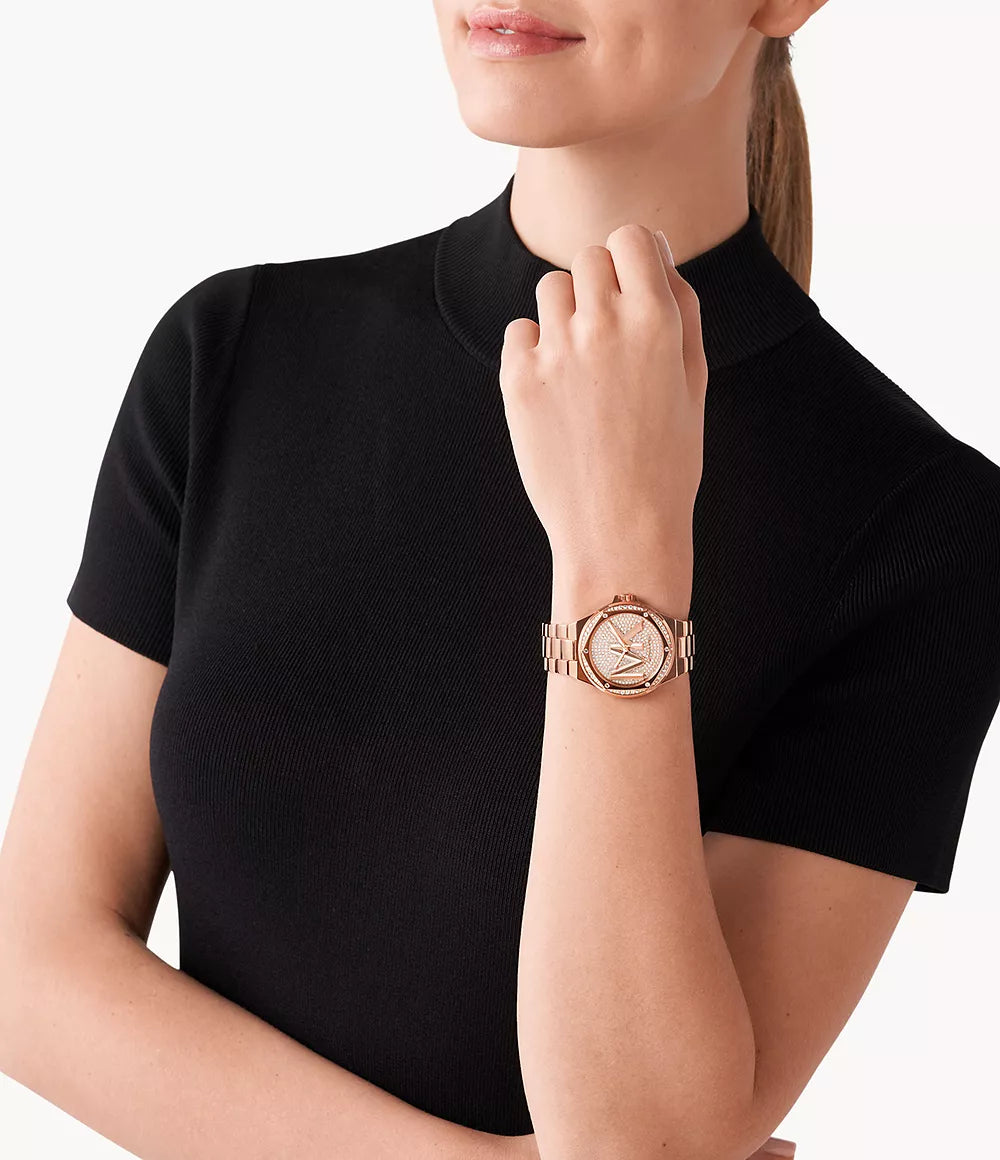 Michael Kors Ladies Watch Lennox 37mm Rose Gold