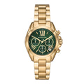 Michael Kors Ladies Watch Bradshaw Chronograph 36mm Green Gold