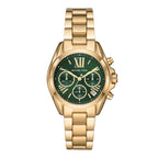 Michael Kors Ladies Watch Bradshaw Chronograph 36mm Green Gold