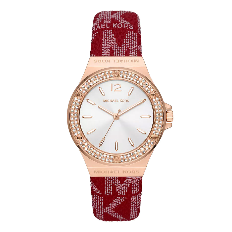 Michael Kors Ladies Watch Lennox 37mm White Red