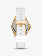 Michael Kors Ladies Watch Mini Pilot 36mm White Gold