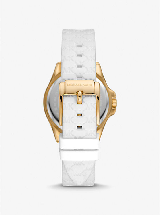 Michael Kors Ladies Watch Mini Pilot 36mm White Gold
