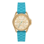 Michael Kors Ladies Watch Mini Pilot 36mm Blue Gold
