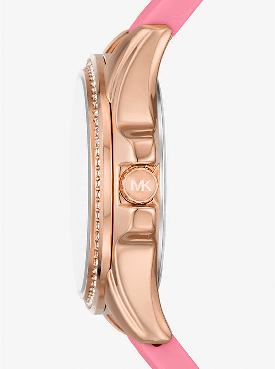 Michael Kors Ladies Watch Mini Pilot 36mm Pink Rose Gold